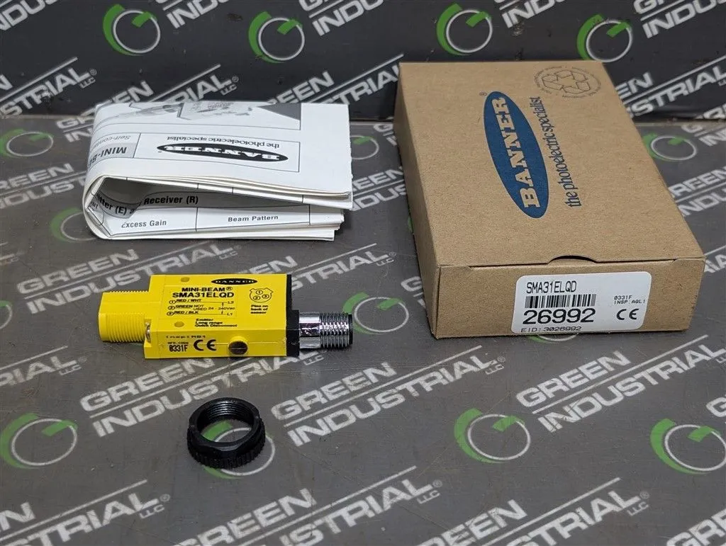 Banner 26992 Mini-Beam Long Range Emitter Module SMA31ELQD New NIB