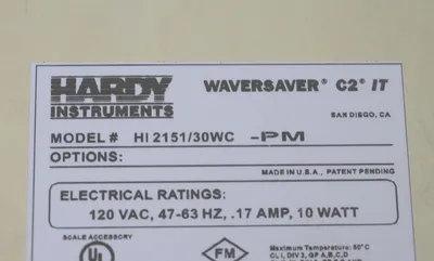 USED HARDY INSTRUMENTS HI2151/30WC-PM WAVERSAVER C2 IT SCALE CONTROLLER HI215130WCPM