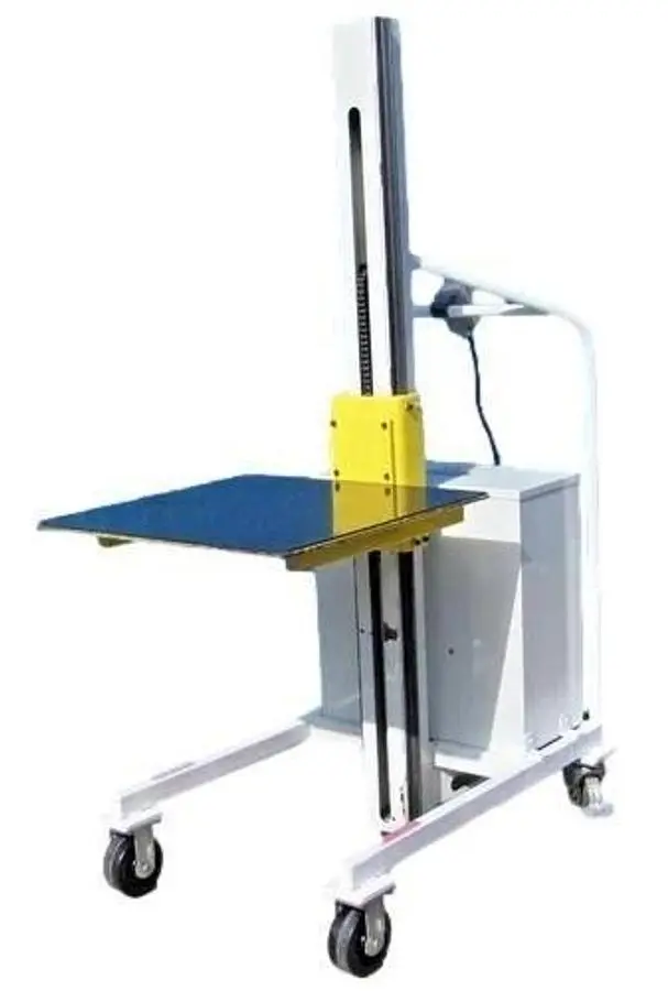 Unidex 250 lbs Electric Material Lift 31" Height 24" x 24" Platform 12V Battery