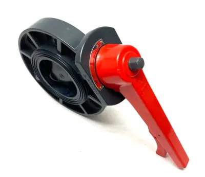 100-4 | Manual PVC-U Butterfly Valve 4", Wafer Style - New – Open Box