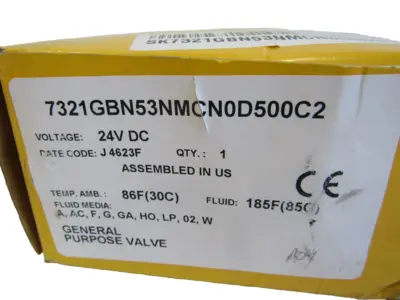 NEW PARKER 7321GBN53NMCN0D500C2 VALVE 24VDC