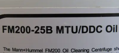 NEW MANN+HUMMEL FM200-25B OIL FILTER 200-25B FM20025B