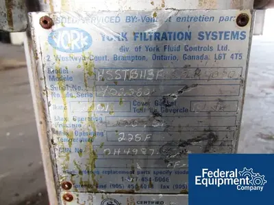 USED York-Shipley 8" YORK BASKET FILTER, S/S, 150#