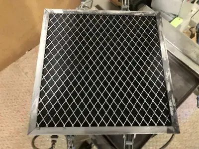 Custom Stainless Dust Collector Hopper / Air Filter w/ UAF FF-1050-B Filters