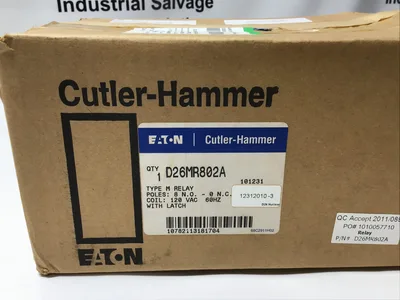 EATON CUTLER HAMMER D26MR802 TYPE M LATCHED RELAY SERIES A3