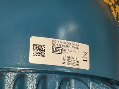 Used WEG TE1BF0X0S A.C. Motors Ohio US | HGR 24 #1358106