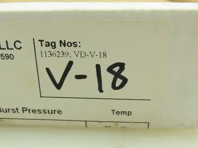 BS&B Safety Systems 1136239; VD-V-18 Rupture Disk 2" Type SKR 140 PSIG @ 72°F