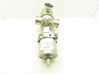 SPX W6300063 Sanitary Valve Flow Valve 2 1/2" Stainless Steel Tri-Clamp Diverter