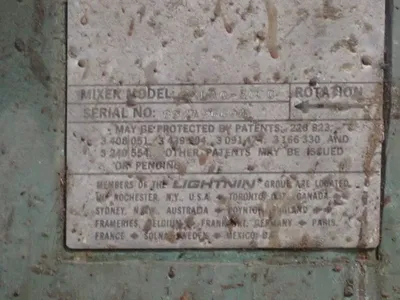 Aprox. 440 Gallon S/s Mixer