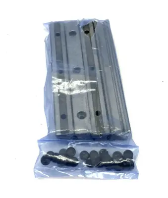 NEW BOSCH REXROTH BALL RUNNER GUIDE RAIL PKG OF 4 W/ CAPS