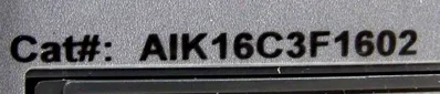 USED GENERAL ELECTRIC AIK16C3F1602 MICROVERSATRIP PLUS UNIT 1600A-600A