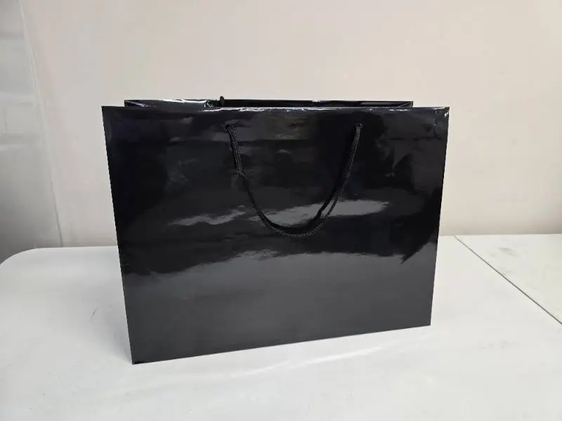 Black Gloss 16" x 6" x 12" Gift Bags