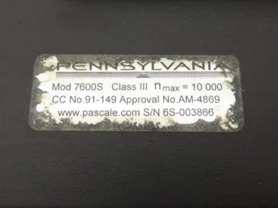 Pennsylvania Scale Company 7600 Scale High Resolution Count / Weigh Scale