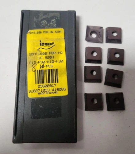 Iscar SDMT 1606 PDR-HQ IC 520M Lathe Carbide Inserts New 8 Pcs