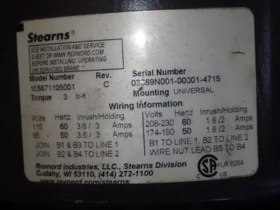 USED STEARNS 105671105001