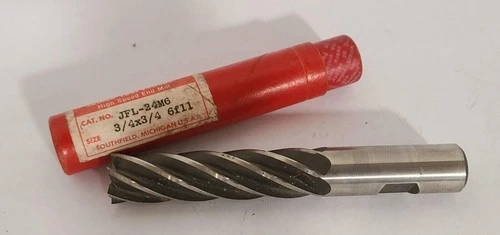 Quinco Tool Products 6 Flutes HSS High Speed 3/4 Diameter End Mill JFL-24M6 USA