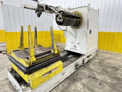15,000 LBS X 18" X 0.310" COE PRESS EQUIPMENT FEED LINE, COIL REEL & CAR WITH STRAIGHTENER: STOCK #23438