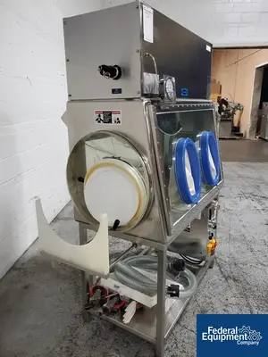 USED Walker 48" Walker Transfer Isolator Glovebox, 316L S/S, (2) Glove