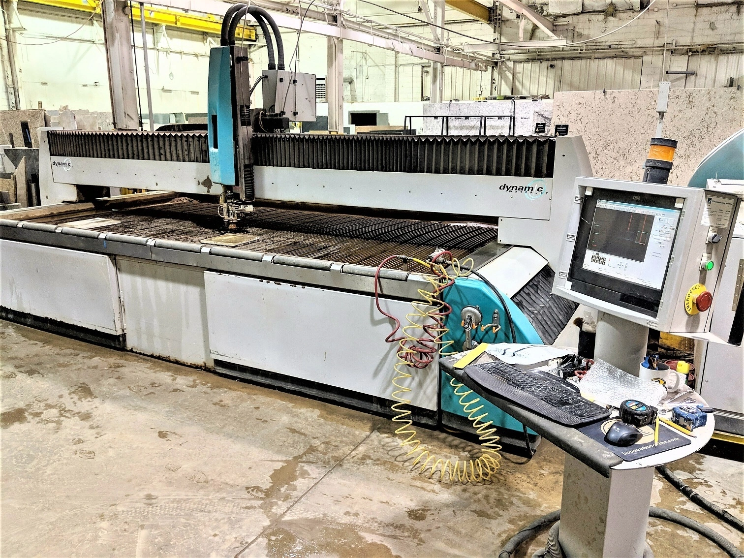 USED 2003 DYNAMIC DWJ 60K WATER JET CUT SYSTEM