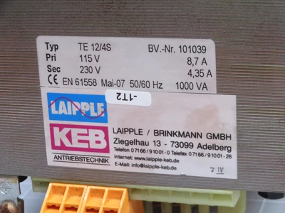 Used KEB _UNKNOWN_ Transformers Texas US | OCO Industrial #1680479
