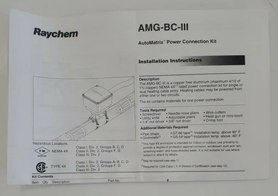 NEW Raychem AMG-BC-III