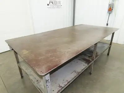 1/4" Top Steel Fabrication Welding Layout Table Work Bench 96"x48"x33"