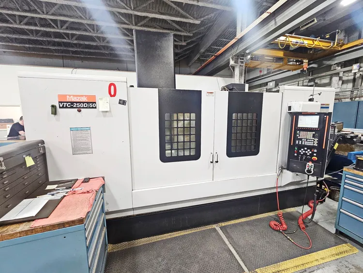Used 2008 MAZAK VTC-250D/50 Vertical Machining Centers Ontario CA | CNCsurplus #874306
