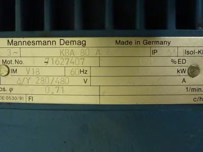 USED MANNESMANN DEMAG FG06 U1-H2-F2
