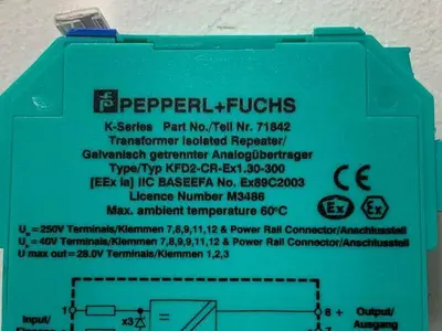 USED PEPPERL+FUCHS KFD2-CR-EX1.30-300 K-SERIES TRANSFORMER ISOLATED REPEATER