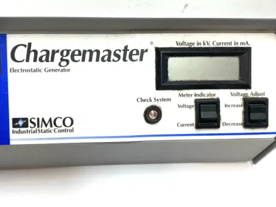Used Simco Chargemaster Electrostatic Generator, -30kV 5mA 115VAC, 4003335 Power Supply - High Voltage Michigan US | Maverick Industrial Sales #1414300