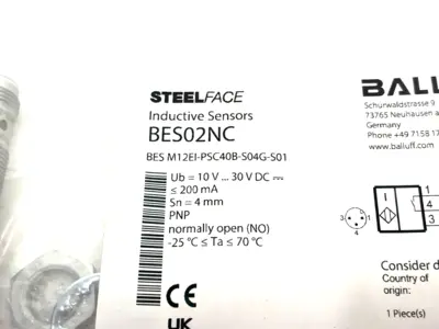 New | in-Stock Balluff Inductive Sensor High-Pressure Resist. BES M12EI-PSC40B-S04G-S01 Proximity Sensors Michigan US | Maverick Industrial Sales #1506040