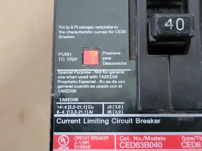USED SIEMENS CED63B040