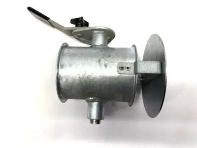 USED JACOB HAND OPERATED THROTTLE VALVE W/ PADDED DIFFUSER