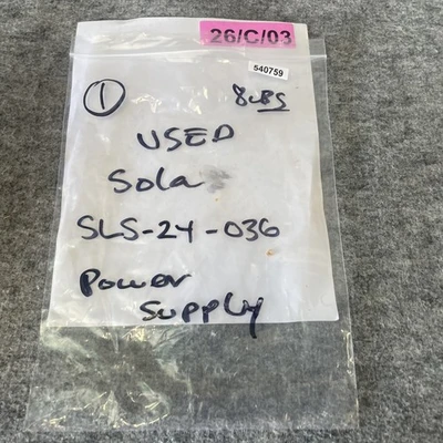 Used SOLA SLS-24-036 Misc Electrical & Power Parts California US | Davliegogo LLC #1724898
