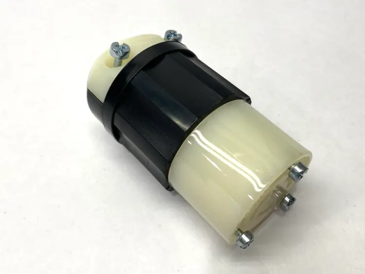 Used LEVITON LOCKING CONNECTOR 3-POLE 3-WIRE 20A 125/250V Connector Accessories | Maverick Industrial Sales #1105374