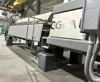 (4) GEA Westfalia ProteinMaster CF 7000 sanitary tricanter centrifuges, 316SS.