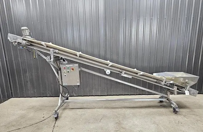Used Belt Conveyor, 17’’ Wide X 166’’ Long, Pneumatic Side Shift 🔴 Liquidation Sale – All Offers Considered