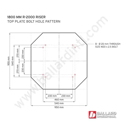 FANUC M-900 Series Robot Riser -1800mm Riser – AS1