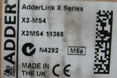 NEW ADDER X2-MS4 MULTISCREEN EXTENDER X2MS4 11365
