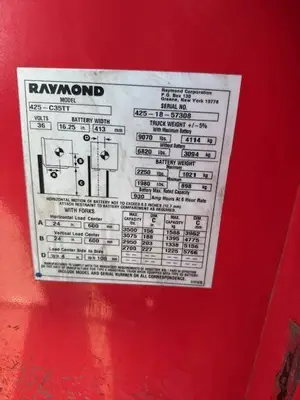 Used 2018 RAYMOND 425C35TT 3-Wheel Stand up Electric Counterbalance Forklifts Illinois US | Somerset Equipment Sales #1546208
