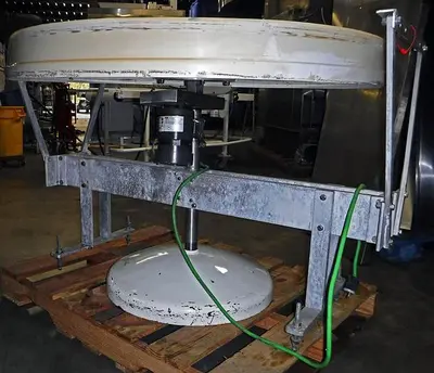 USED MOTORIZED LAZY SUSAN ROTATING WORKSTATION