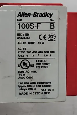Allen-Bradley 100S-C09DJ404C Ser A (Complete Devic) Safety Contactor. 4E-17