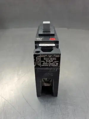 USED GE THED113020 Circuit Breaker, 20A, 277VAC/125VDC, 1P