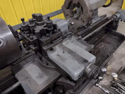 15" X 32" MANNAIONI MAN-AU-CYCLE THREADING LATHE, 4" HOLE: STOCK #16992