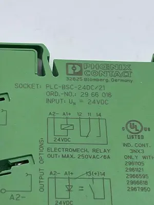 USED PHOENIX CONTACT PHOENIX CONTACT PLC-BSC-24DC/21