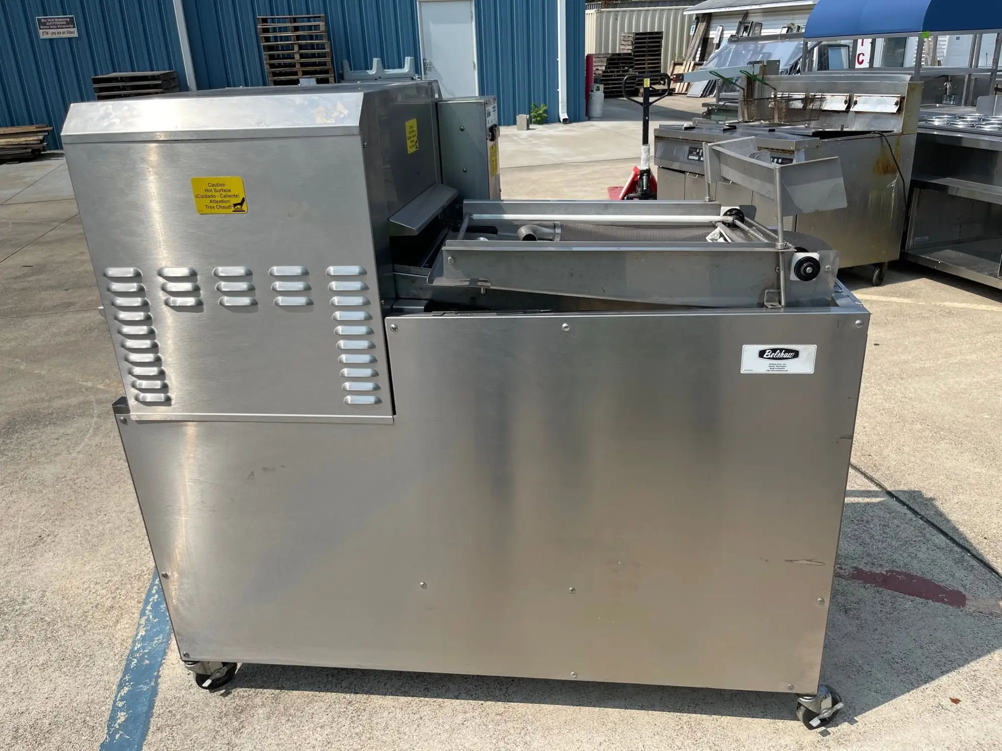 Used Belshaw Used Belshaw Thermoglaze TG-50 Donut Glazing Icing Machine 50-75dz Per Hour 208V Donut Equipment Illinois US | Falcon Restaurant Supply #1375862