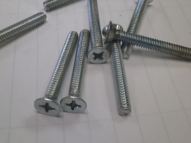 Flat Head Phillips Bolt (55 pcs) 1/4-20x2"  - Zinc Plated