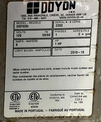 USED 2010 DOYON DSF0301