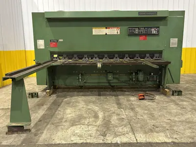 10' X 3/8" CINCINNATI MODEL #375X10 HYDRAULIC SHEAR: STOCK #22818