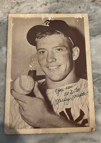 Very Rare Mickey Mantle Baseball Camp Brochure Dated 1954